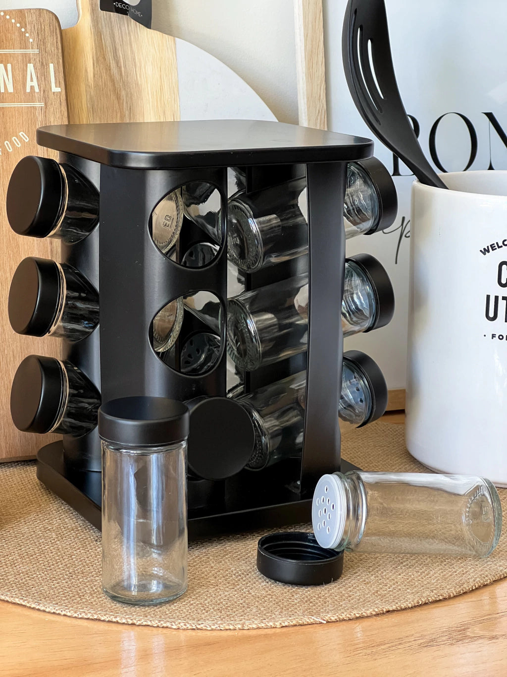 Porta condimento giratorio 12 piezas